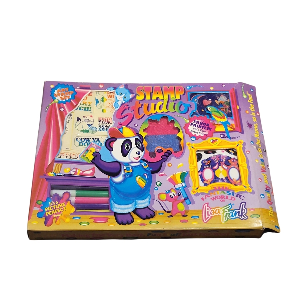 Lisa Frank Stamp Studio Panda Painter Open Box